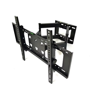 <span class=keywords><strong>Support</strong></span> <span class=keywords><strong>mural</strong></span> pour téléviseur à mouvement complet en acier Max VESA 600x400 mm pour téléviseurs de <span class=keywords><strong>32</strong></span> à 70 pouces avec inclinaison de 15° <span class=keywords><strong>et</strong></span> rotation de 60° Capacité de 50 kg Noir Certifié CE - Product Image 2