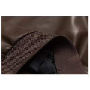 Hombres Guardianes DE LA Galaxia <span class=keywords><strong>Star</strong></span> Lord Chris Pratt Biker Cafe Racer Faux Leather Jacket Ladies PU Jacket - Product Image 3