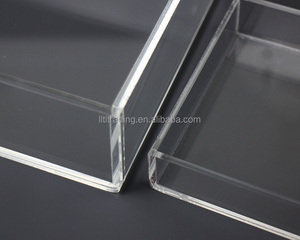 Minibandeja de acrílico transparente para servir, cubitos rectangulares cuadrados de 5 lados, para uso en restaurantes y hoteles - Product Image 5