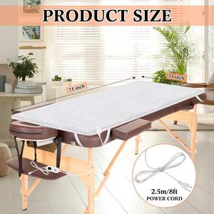 Coussins chauffants pour table de massage avec design matelassé 3 niveaux de chaleur et protection contre la surchauffe lavables pour lit de massage et spa - Product Image 4