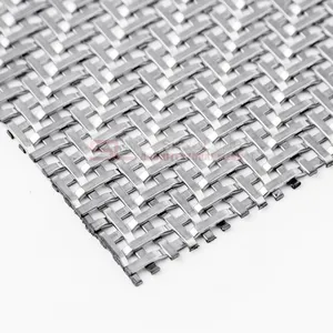 Crimp drücken | Flach draht | Edelstahl Square Twill Woven Wire Mesh Sheet