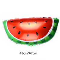 Ballon en feuille d'aluminium en forme de fruits Ananas Pastèque Citron Orange Fraise Décoration de fête d'anniversaire