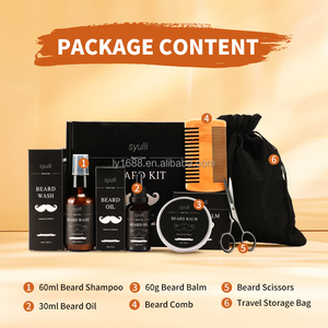 Kit <span class=keywords><strong>de</strong></span> croissance <span class=keywords><strong>de</strong></span> <span class=keywords><strong>barbe</strong></span> personnalisé avec logo OEM, huile à <span class=keywords><strong>barbe</strong></span>, baume et revitalisant pour l'entretien <span class=keywords><strong>de</strong></span> <span class=keywords><strong>la</strong></span> <span class=keywords><strong>barbe</strong></span> masculine - Product Image 5