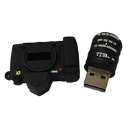 Penjualan laris Flash drive USB kamera kapasitas penuh USB 2.0 PVC Stik USB