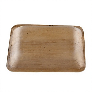 Disposable Palm Leaf 8 Inch Deep Square Tray Biodegradable Eco-Friendly for Takeaway Casual Use - Product Image 3