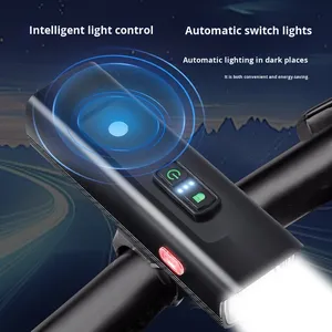 <span class=keywords><strong>Luz</strong></span> Delantera para <span class=keywords><strong>Bicicleta</strong></span> de Montaña, Aleación de Aluminio, Impermeable, Alimentada por Batería, Interruptor Automático, <span class=keywords><strong>Luz</strong></span> Nocturna para Ciclismo en Carretera - Product Image 2