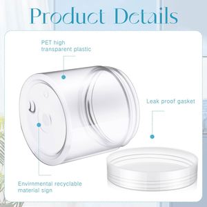 30ml/60ml/120ml/150ml/200ml/250ml/300ml/500ml/1000ml PET Plastic Screw Top Cosmetic Containers with Lids - Product Image 2