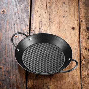 Plat <span class=keywords><strong>de</strong></span> service commercial antiadhésif à fond plat noir <span class=keywords><strong>pour</strong></span> ragoût <span class=keywords><strong>de</strong></span> côtes <span class=keywords><strong>de</strong></span> bœuf et fruits <span class=keywords><strong>de</strong></span> mer, idéal <span class=keywords><strong>pour</strong></span> les réceptions - Product Image 4