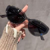 Lunettes de soleil NYY Mini Frame tendance, style hip-hop rétro, personnalisées, unisexes, pour soirée dansante, design œil-de-chat, légères