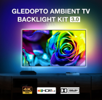 Gledopto 4K 60HZ pour Boîtier de Synchronisation HDMI Bande Lumineuse LED Ambiante Rétroéclairage TV 12V Contrôle Sans Fil LED Fantaisie Gradateurs de Luminosité Produit