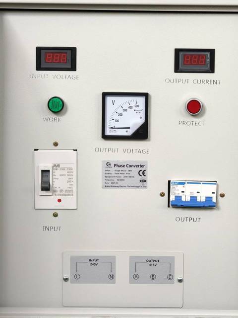 Phase Converter Factory Direct Single Phase to Three Phase 220V /240V to 380v/415V 50kva for Motor Equipment