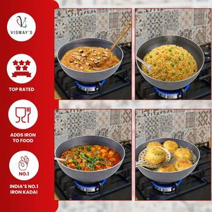 Olla de hierro con la primera tecnología de borde liso del mundo, fabricada en hierro puro de grado alimenticio para una cocina saludable a diario. - Product Image 3
