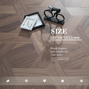 <span class=keywords><strong>Parquet</strong></span> en <span class=keywords><strong>bois</strong></span> d'ingénierie multicouche à motif <span class=keywords><strong>hexagonal</strong></span> moderne en noyer noir, durable pour cuisine et salle de bain - Product Image 3