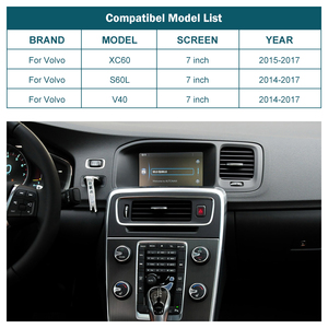 Road Top Android Auto Interface Mirror Link AirPlay Car Play CarPlay inalámbrico para Volvo S60L 2014-2017 XC60 V40 Pantalla <span class=keywords><strong>LCD</strong></span> de 7" - Product Image 2