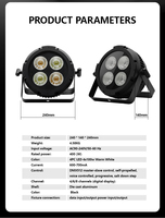 ADZ étanche 200w 4 yeux 4*50W DMX512 COB Blinder Audience LED Blinder Par lumière pour Studio de théâtre