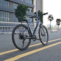 Bicicleta Eléctrica Urbana al por Mayor con Cuadro de Acero, 7 Velocidades, 27.5 Pulgadas, Fat Bike C70, Motor sin Escobillas de 250W en el Buje Trasero, Pantalla LCD, para Adultos