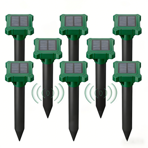 Ahuyentador de Animales Solar 2026, Repelente de Mole, <span class=keywords><strong>Serpientes</strong></span>, Zorrillos, Sonido Sónico, Resistente al Agua IP65, para Jardín, contra Mapaches, Topos y Ratazanas - Product Image 1