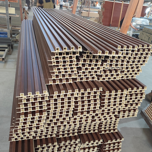 Dễ dàng để làm sạch hiện đại Ốp PVC WPC tấm Tường rãnh bảng Panels cho trong nhà thương mại và phòng tắm không gian - Product Image 1