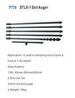 Instrument de test de sol STLX-1 utilisé pour l'échantillonnage du sol ou le forage d'un trou de 1 à 5 m de profondeur