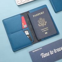 Porte-passeport en cuir véritable avec logo personnalisé, étiquette de bagage de voyage, organiseur de documents, couverture de passeport