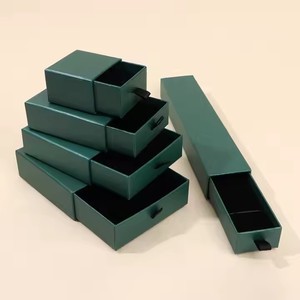 Packbloom bán buôn Đồng bằng màu đen đồ trang sức trong hộp quà Tặng số lượng lớn Trung Quốc giá rẻ giấy bán Unbranded tùy chỉnh thực hiện hộp với bọt và nắp - Product Image 1