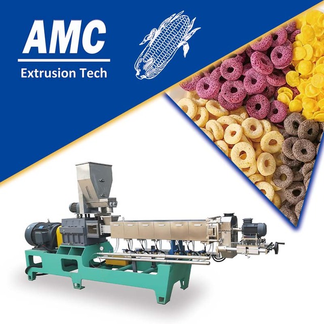 AMC Cereal Production Line Making Machine Automatic Breakfast Cereal Manufacturers Machine Extrusion Breakfast