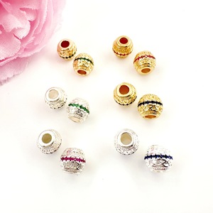 Lisheng Jewelry 14K Gold Color Preserving Loose <b>Beads</b> Zircon Spacer DIY Bracelet Necklace Accessories Bag Wholesale - Product Image 2