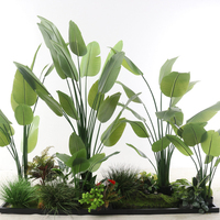 Plante artificielle Monstera multicolore réaliste en pot, faux bonsaï vert pour la décoration intérieure du salon et du bureau