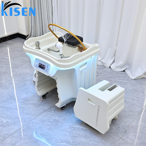 KISEN Water Circulation Head Therapy Shampoo Basin with EU/US <b>Plug</b> for Hair Salon and Japanese Head Spa Portable Salon Equipment - Product Image 3