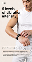Aktualisierte USB Typ-C Aufladbare Stark Vibrierende Alarm-Uhr Trink-Erinnerung Wasserdichtes Sport-Armband