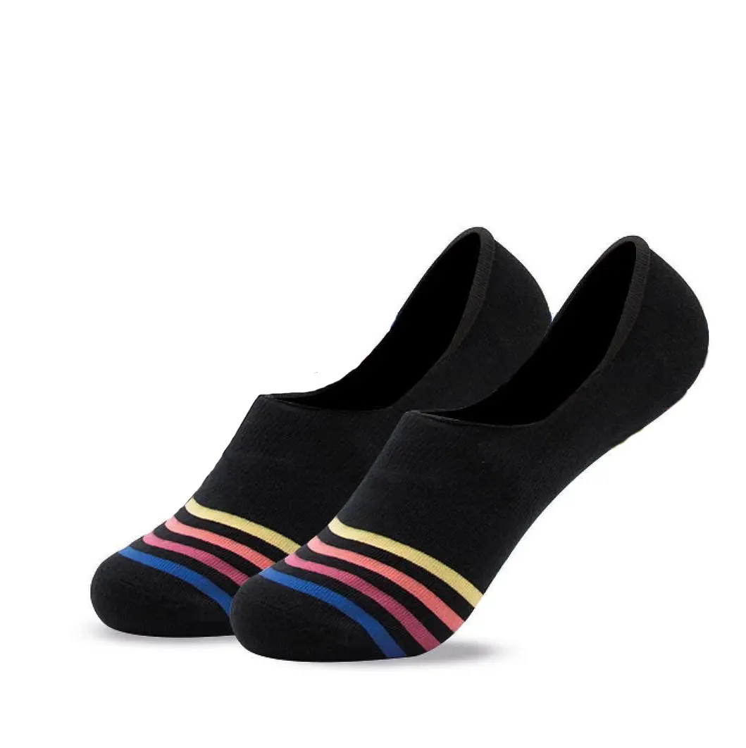 Wholesale Man Women Liner Colorful Bamboo Cotton No Show Non Slip Invisible Short Loafer Socks