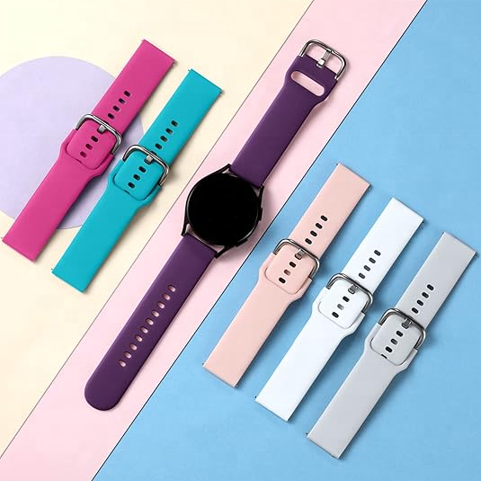 Wholesale Silicone Sport Watch Strap for Watch 4/5/6 Active S3 S2 for Watch Snap Buckle Comfortable Breathable Bands