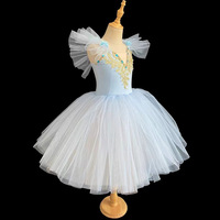 Jm295 Raymonda Hooped Plate Personnalisé Professionnel Filles Ballet Tutu Bleu Foncé Classique Adulte Femme Variation pour Enfants