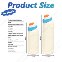 Bouteille d'eau isotherme en acier inoxydable 550 ml 700 ml avec couvercle assorti, personnalisation du logo possible, pour le sport et la consommation quotidienne