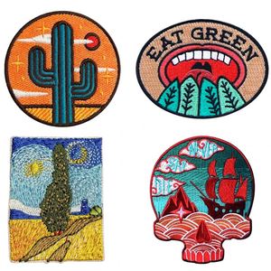 Gelinjia OEM ODM Manufacturer Custom Iron-On Embroidered Patches Woven <b>Canvas</b> Labels Chenille Letters Shape Bags Hats Clothing - Product Image 1