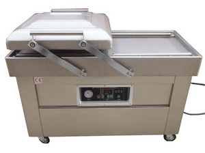 Máquina comercial de selagem a vácuo de alta qualidade, seladora a vácuo elétrica industrial de câmara dupla a vácuo para embalagens de alimentos