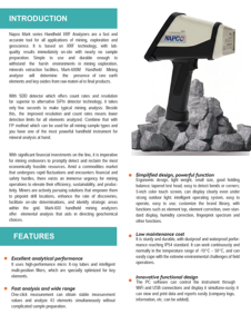 เครื่องวิเคราะห์ XRF สำหรับงานเหมือง ห้องปฏิบัติการ และเครื่องทดสอบโลหะแบบพกพาที่ดีที่สุด และเครื่องวิเคราะห์โลหะแบบมือถือ - Product Image 5