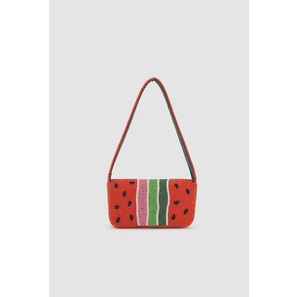 Sac à main bandoulière à broderie perlée de perles de rocaille de qualité supérieure avec sangle réglable fabriqué à la main pour élégant - Product Image 5