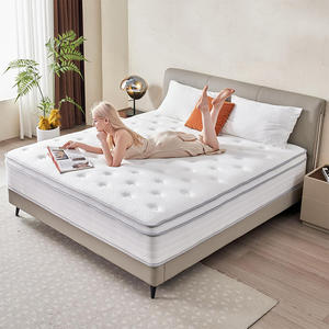 Kasur busa memori untuk Hotel, kasur kualitas tinggi dengan saku dan pegas kepadatan tinggi, kasur Hotel ukuran penuh, matras King mewah - Product Image 3