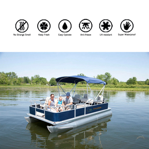 2025 Ecocampor Vente de pontons flottants <span class=keywords><strong>Bateau</strong></span> <span class=keywords><strong>ponton</strong></span> à moteur électrique avec remorque - Product Image 4