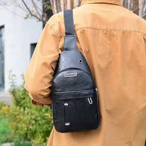 <span class=keywords><strong>Sac</strong></span> <span class=keywords><strong>de</strong></span> poitrine minimaliste <span class=keywords><strong>pour</strong></span> <span class=keywords><strong>homme</strong></span> <span class=keywords><strong>en</strong></span> <span class=keywords><strong>cuir</strong></span> PU imperméable, toutes saisons, <span class=keywords><strong>pour</strong></span> l'extérieur, <span class=keywords><strong>sac</strong></span> bandoulière personnalisé avec logo - Product Image 5