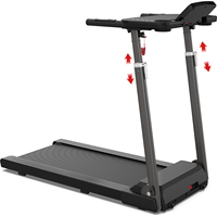 Tapis roulant électrique portable de haute qualité 2025, moteur 3,5 CV pour la salle de sport à domicile, affichage LED, tapis de marche pliable