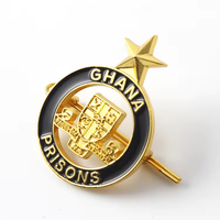 Épingles à revers en métal émaillé souple personnalisées Ji an AiLi, logo personnalisé, badge magnétique à fermoir papillon