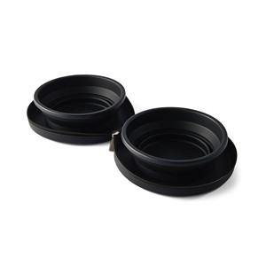 Bol d'eau pliable pour chien, imperméable, durable, original, écologique, en silicone, ensemble portable 2 pièces avec sac à fermeture éclair - Product Image 6