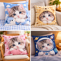 Coussins décoratifs personnalisés en gros avec insert, impression photo et logo, plusieurs tissus pour la décoration intérieure