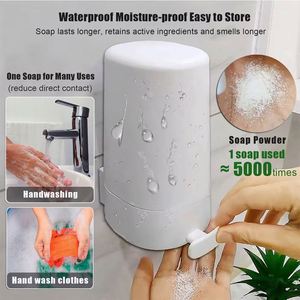 Adjustable Wall-Mounted <b>Soap</b> Grinder Waterproof Refillable Dispenser for Bathroom & Kitchen <b>Set</b> for Convenient Daily Use - Product Image 5