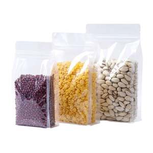 Bolsas de Plástico PET con Cierre Ziplock Personalizadas, Grado Alimenticio, Transparentes Esmeriladas, con Fondo Plano, Impresión por Grabado, para Nueces, Fideos y Gelatina - Product Image 3