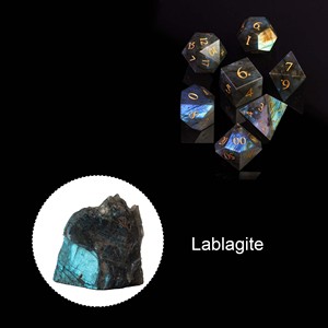 Labradorite <span class=keywords><strong>Moonstone</strong></span> Đá Quý Đa Diện Dice-Tùy Chỉnh Handmade 16Mm Bảng Trò Chơi - Product Image 5