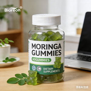 Gomitas de Moringa con Etiqueta Personalizada, Mezcla Orgánica de Superverdes, Apoya el Metabolismo y la Función Intestinal Saludable - Product Image 1