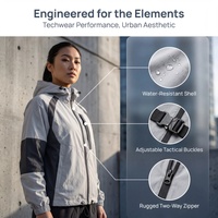 Veste d'extérieur légère, imperméable, respirante, à capuche, avec fermeture éclair, coupe-vent, unisexe, toutes saisons, designs tendance